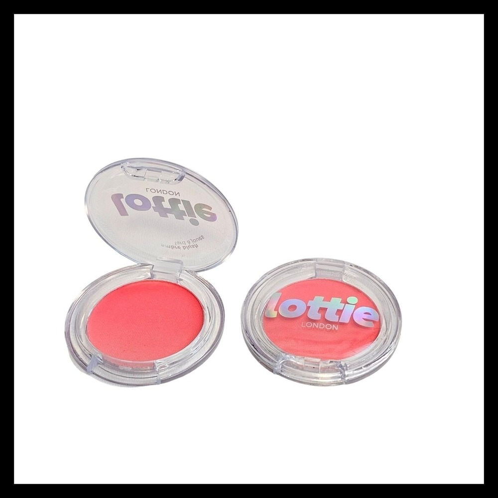 2 x Lottie London Face Blush Haze Pink Color 2.5 gr each, New Travel Size